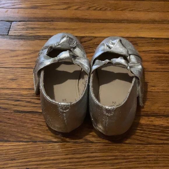 Zara silver glitter knot bow toddler shoes - Picture 2 of 3